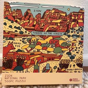 Parks Project Zion National Park Puzzle 500 pc. Perfect gift! Like new condition